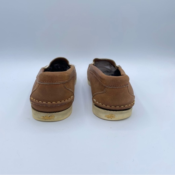 Ralph Lauren Equestrian Loafers 7 1/2 Tan/White - Picture 8 of 16